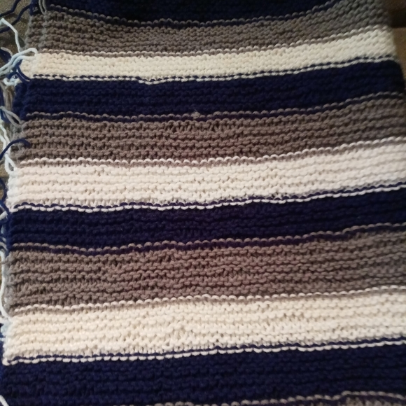 Hand knitted blanket